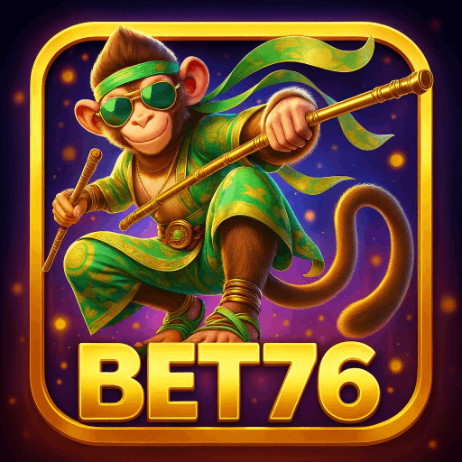 Imagem promocional da BET76 mostrando a plataforma e suas vantagens